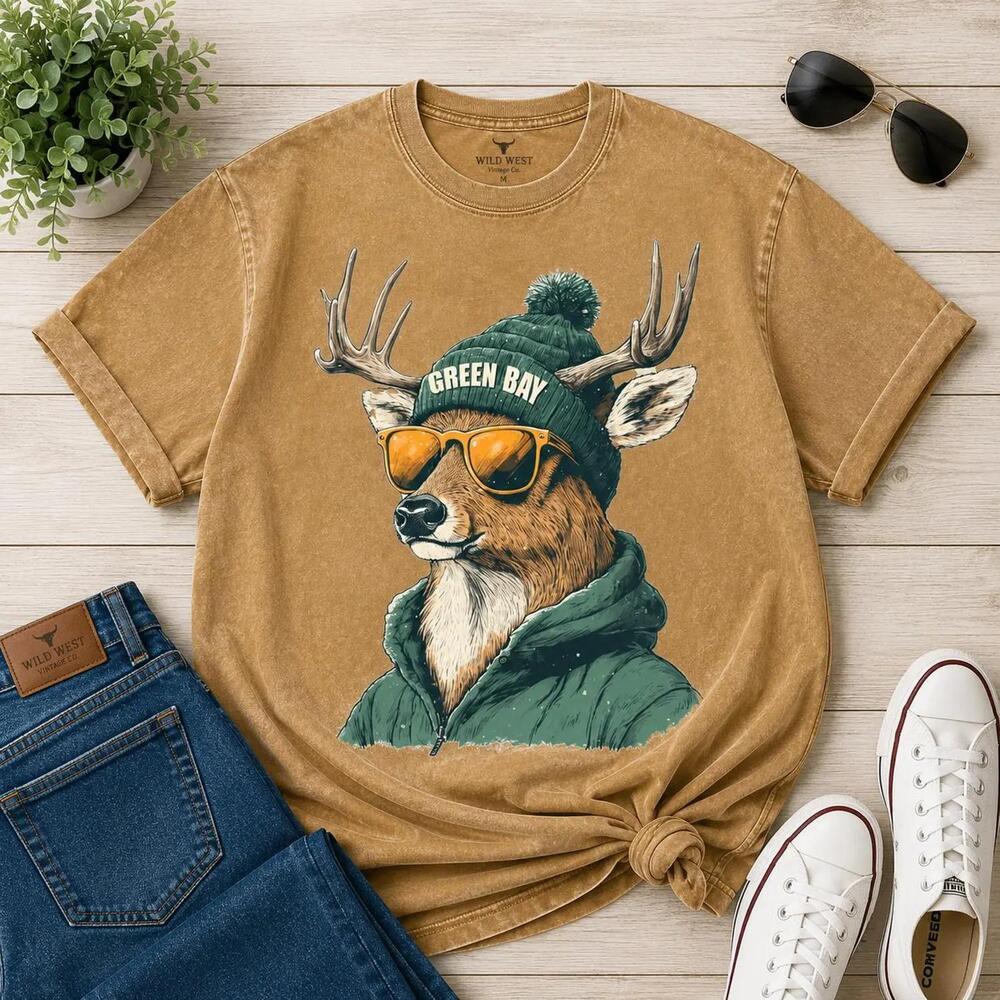 Green Bay Football Spirit Animal Wisconsin Game Day Fan Gift Tee
